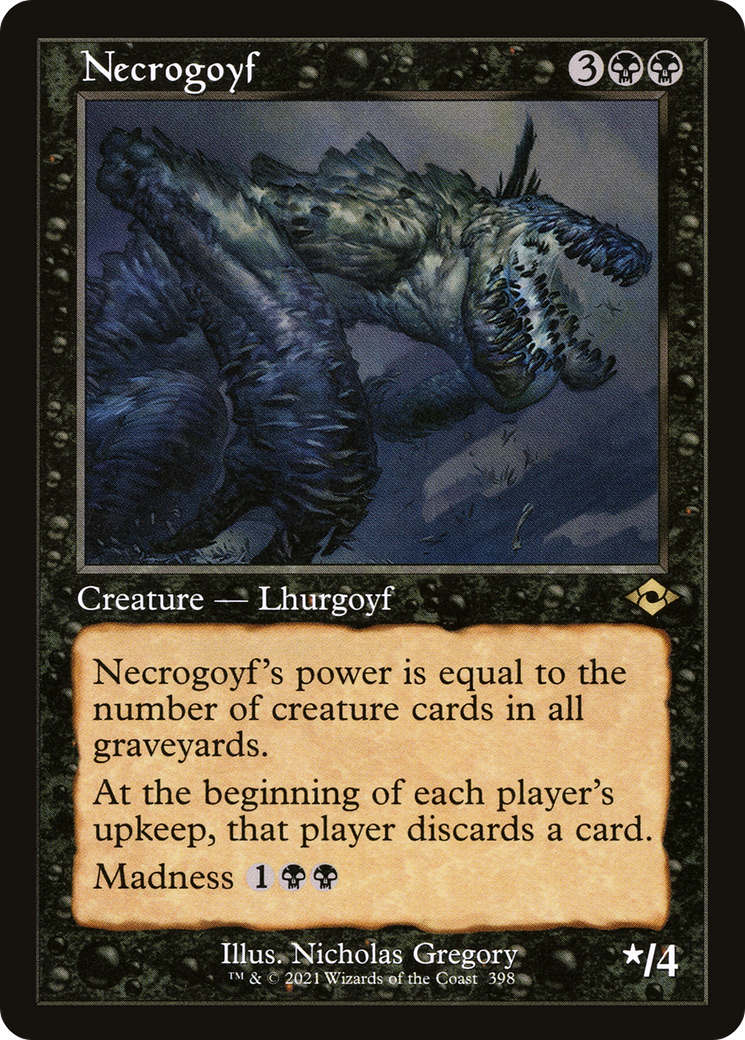 Necrogoyf (Retro Frame) (MH2-398) - Modern Horizons 2 Foil