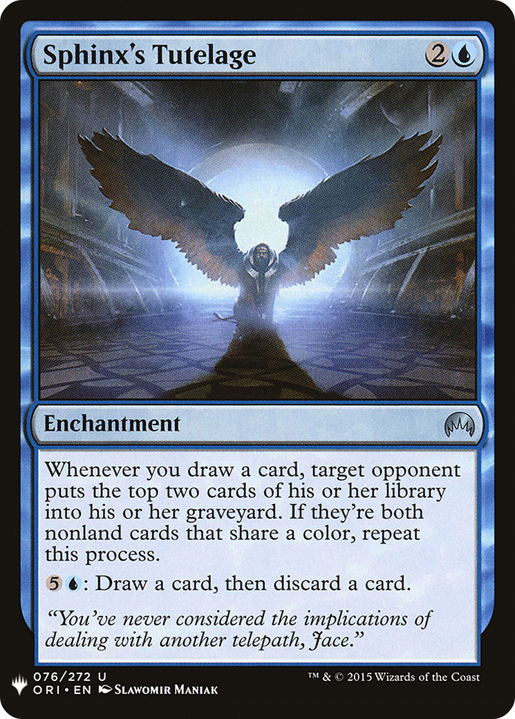 Sphinx's Tutelage (LIST-ORI-76) - The List