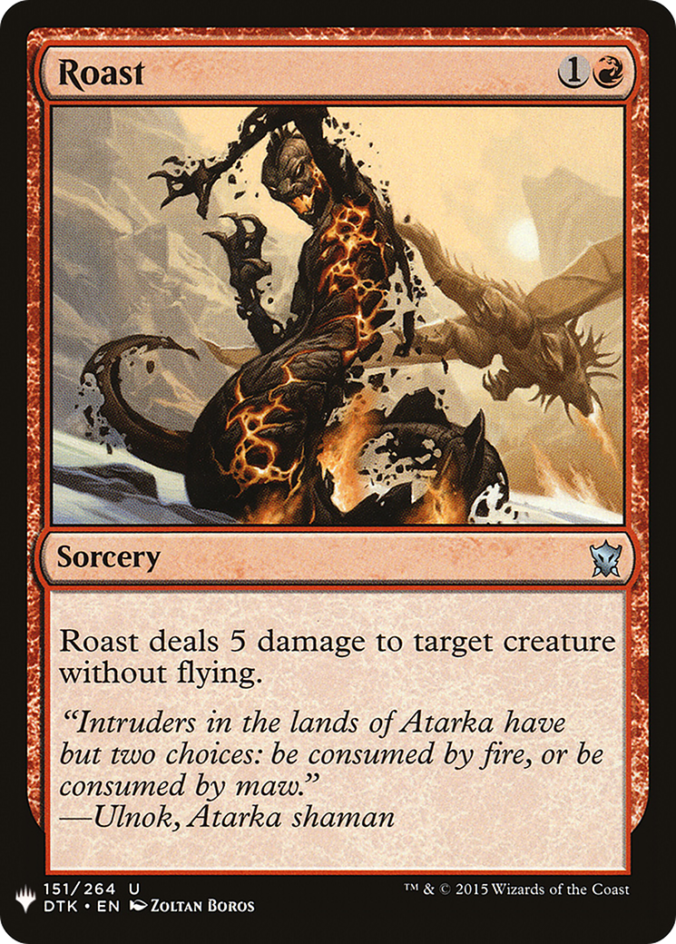 Roast (LIST-DTK-151) - The List