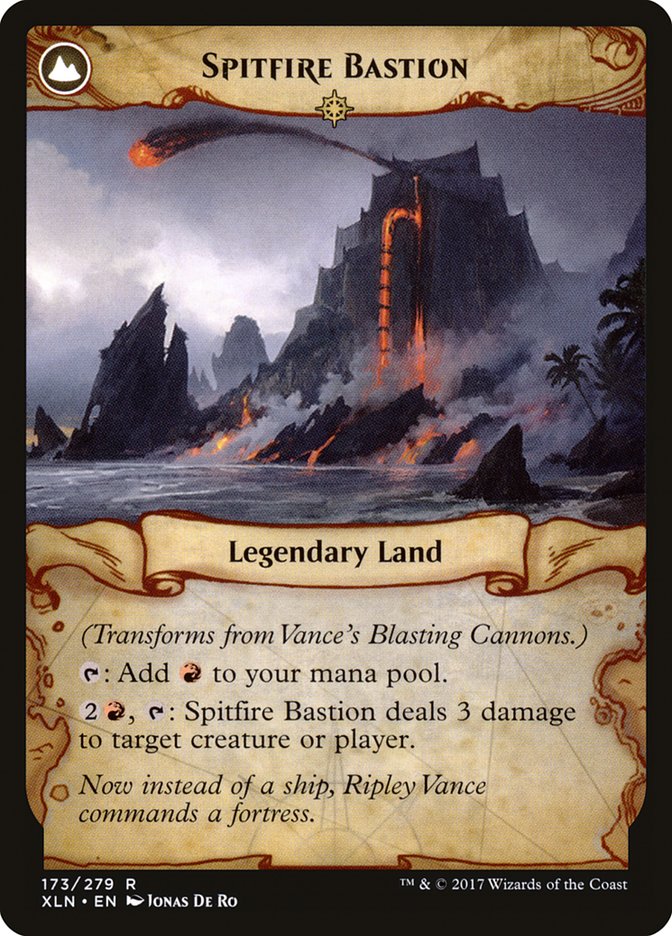 Vance's Blasting Cannons // Spitfire Bastion (XLN-173) - Ixalan: (compasslanddfc)