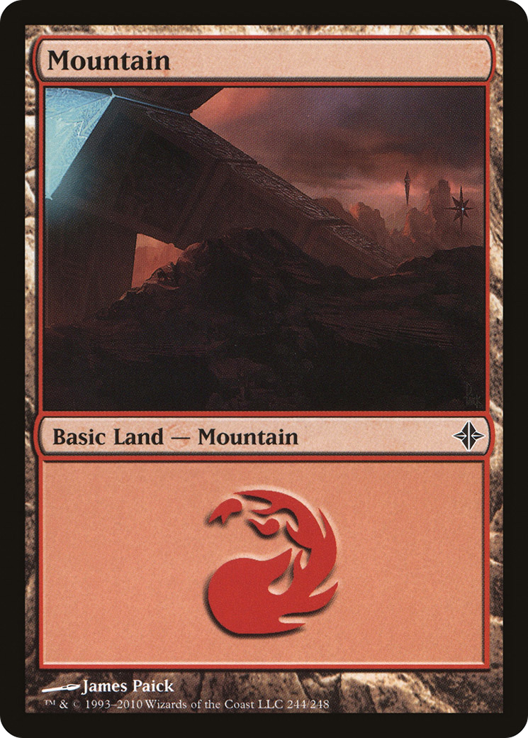 Mountain (ROE-244) - Rise of the Eldrazi Foil