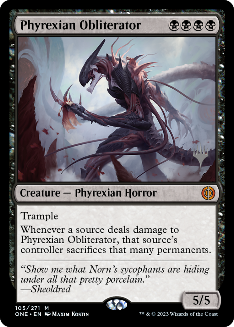 Phyrexian Obliterator (PPONE-105P) - Phyrexia: All Will Be One Promos Foil