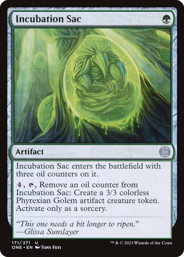 Incubation Sac (ONE-171) - Phyrexia: All Will Be One Foil