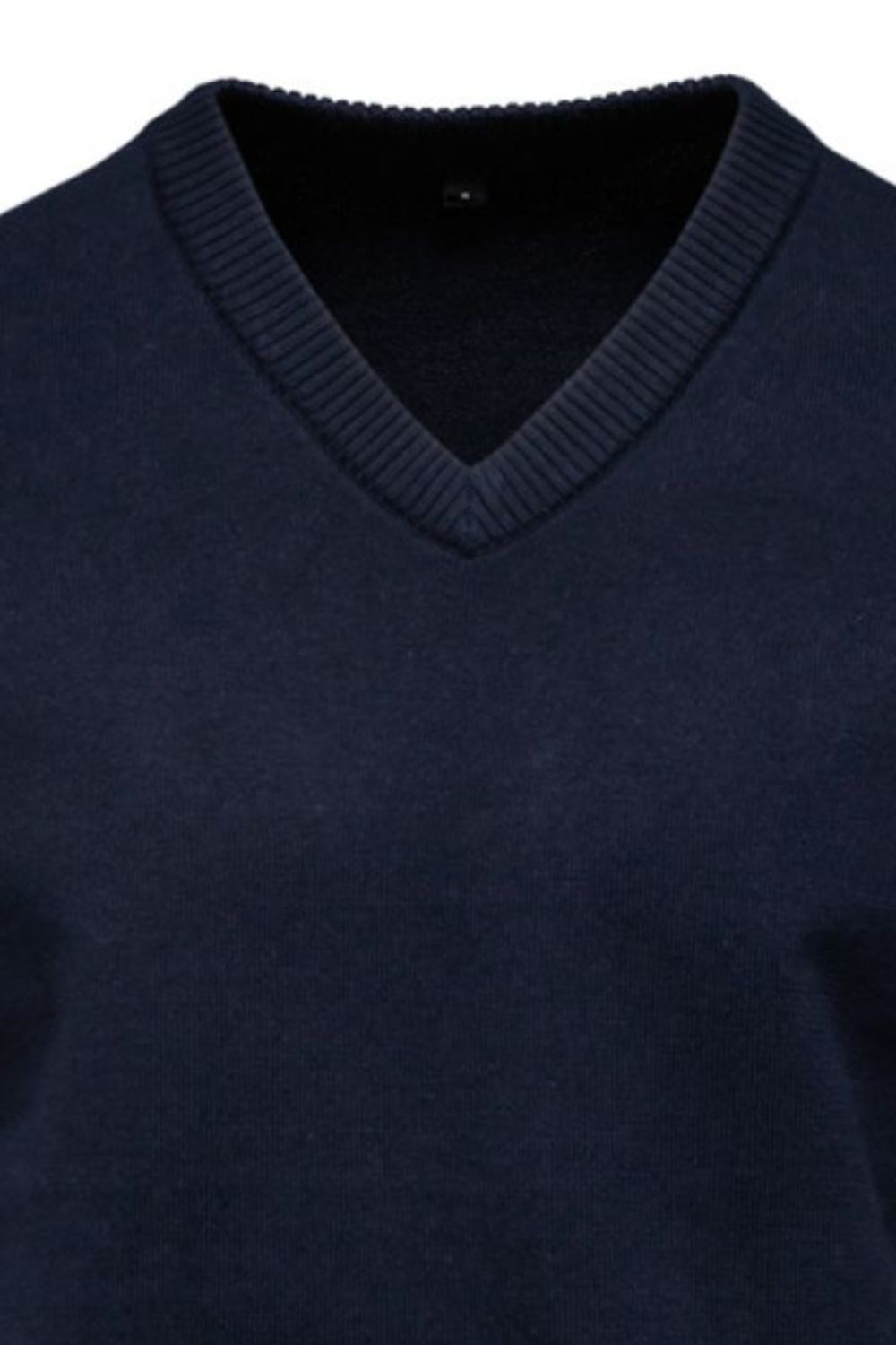 Men's Ribbed Hem V-Neck Long Sleeve Sweater
