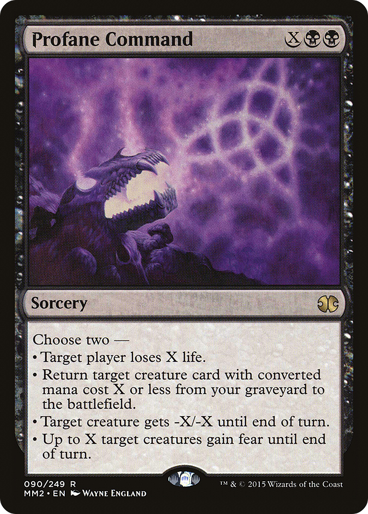 Profane Command (MM2-090) - Modern Masters 2015 Foil