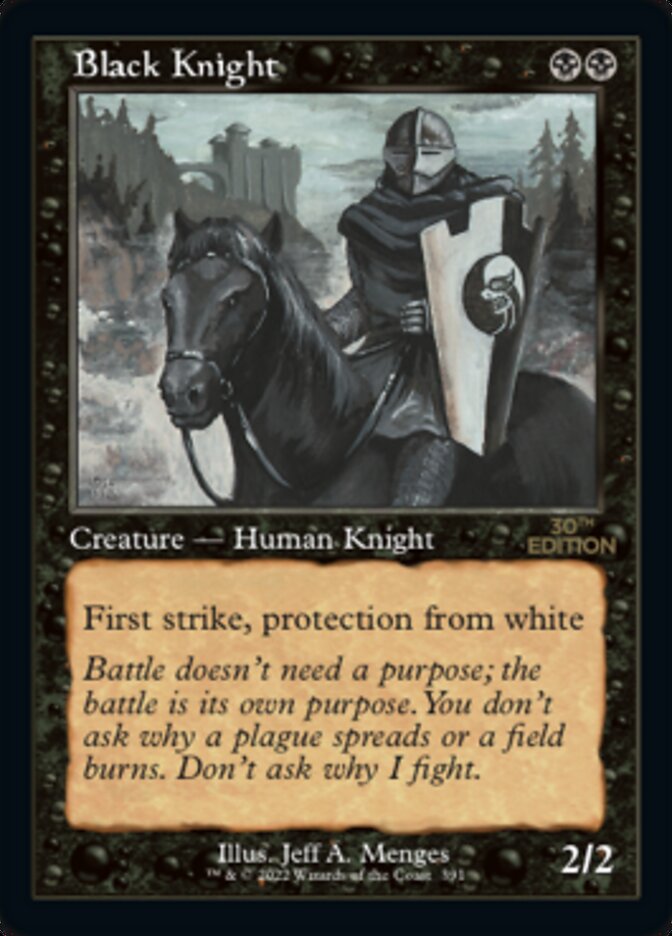Black Knight (Retro Frame) (30A-391) - 30th Anniversary Edition