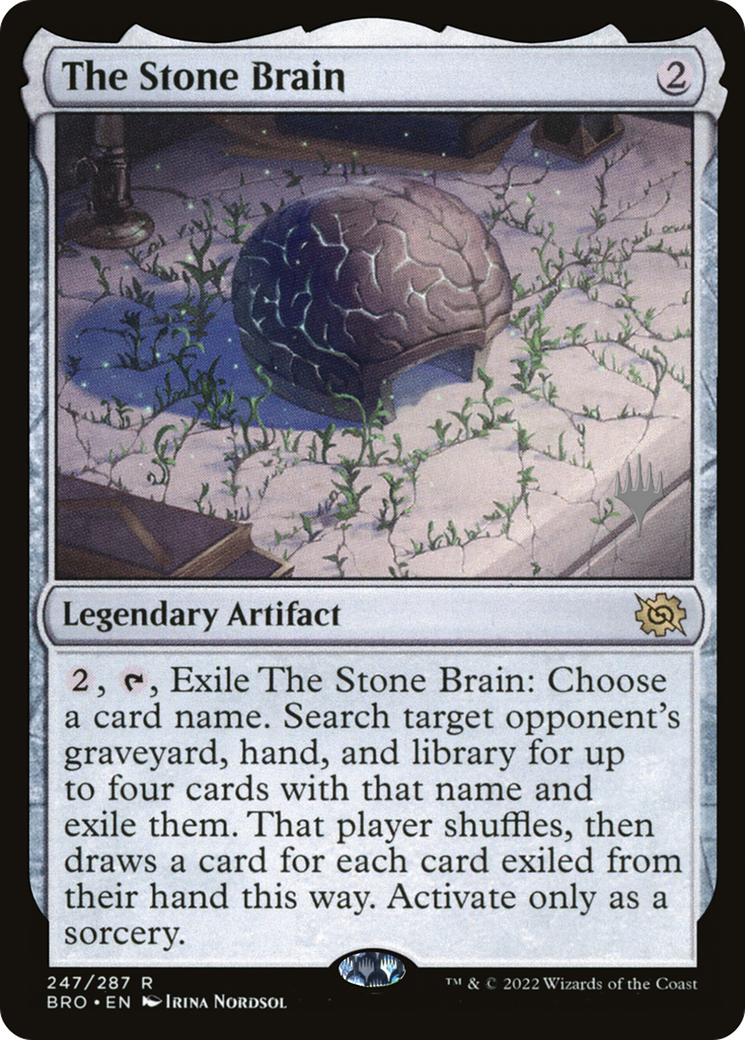 The Stone Brain (PPBRO-247P) - The Brothers' War Promos