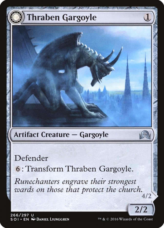 Thraben Gargoyle // Stonewing Antagonizer (SOI-266) - Shadows over Innistrad: (Double Faced Transform) Foil