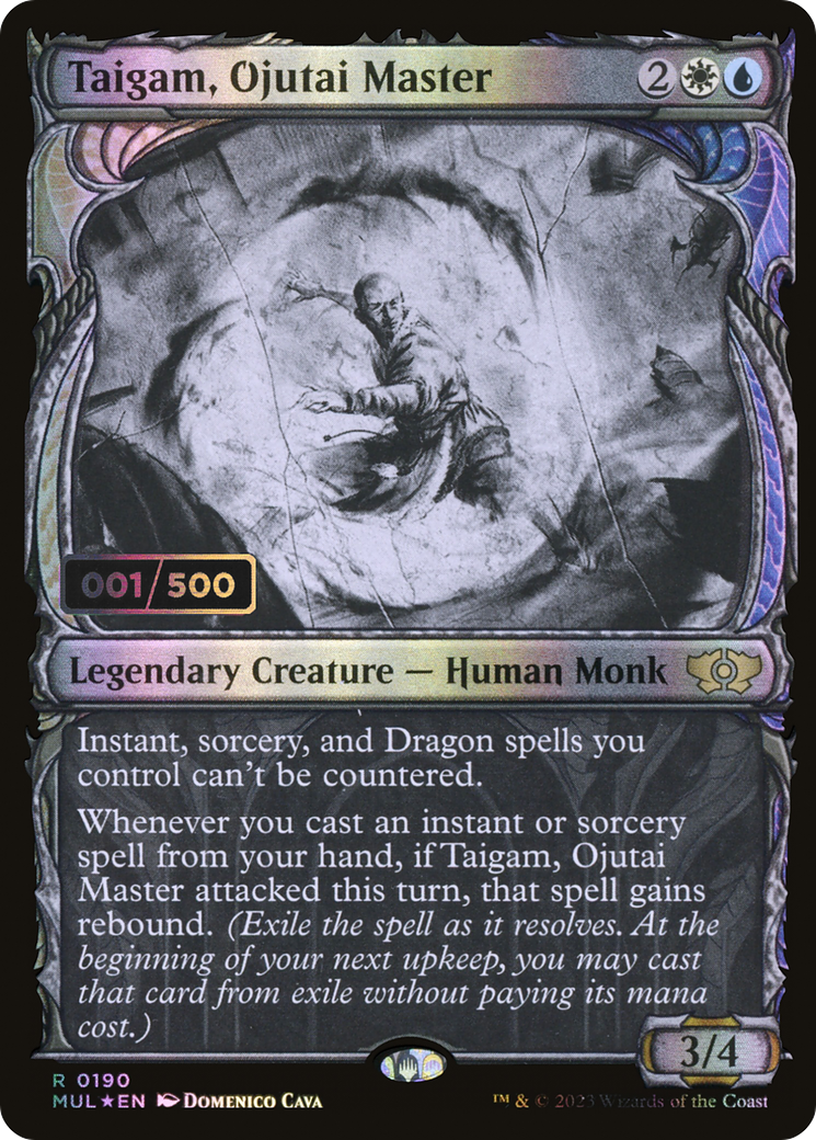 Taigam, Ojutai Master (MUL-190) - Multiverse Legends: (Showcase) Foil
