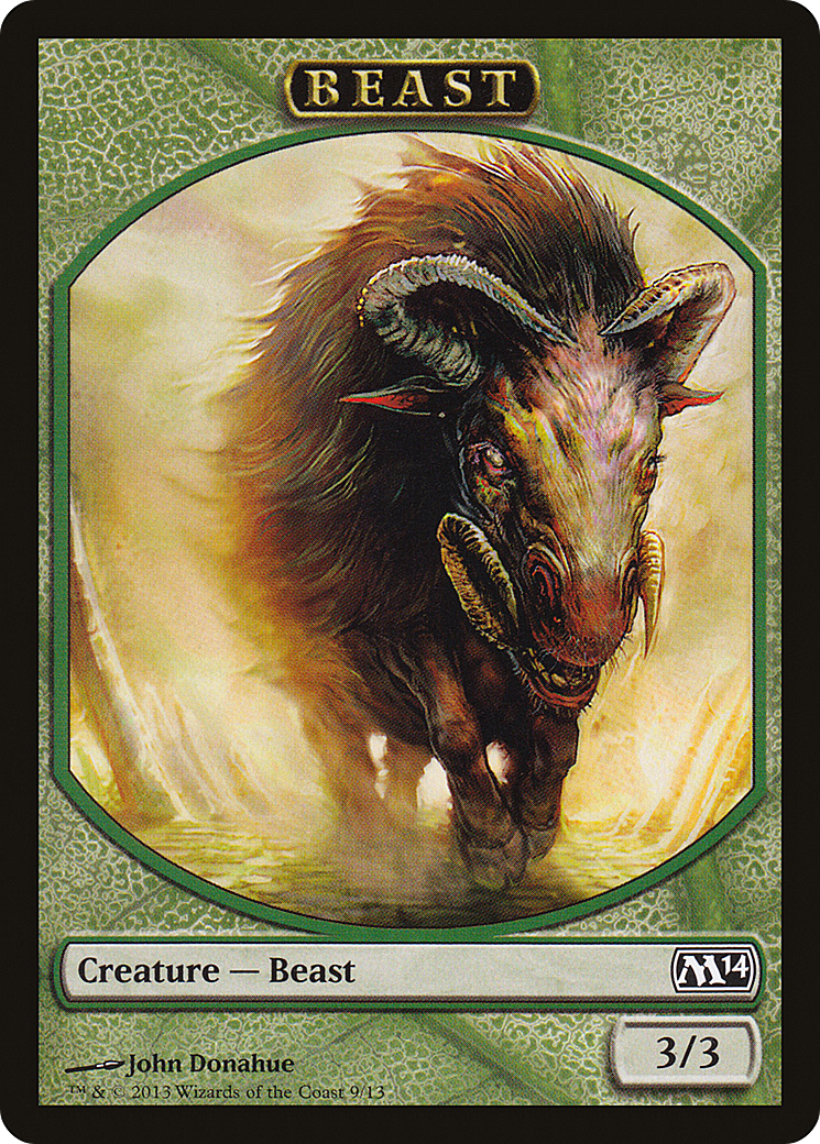 Beast (M14-009) - Magic 2014 Tokens