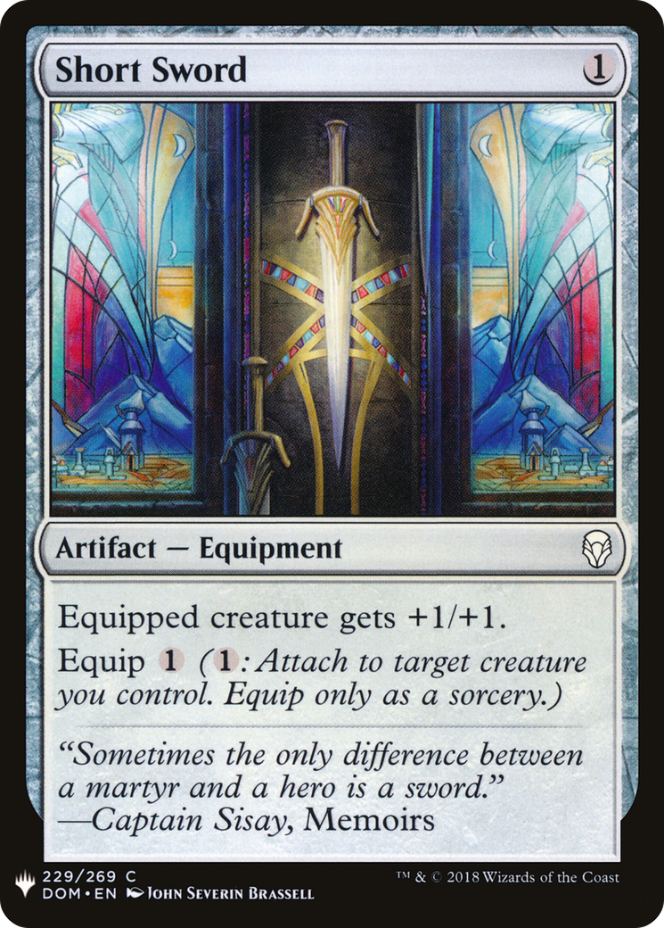 Short Sword (LIST-DOM-229) - The List