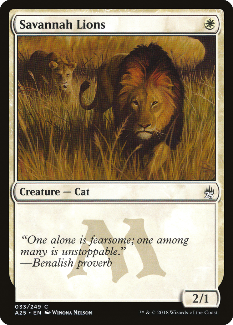 Savannah Lions (A25-033) - Masters 25 Foil