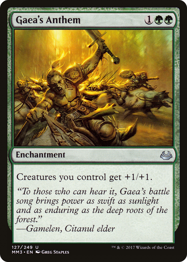 Gaea's Anthem (MM3-127) - Modern Masters 2017