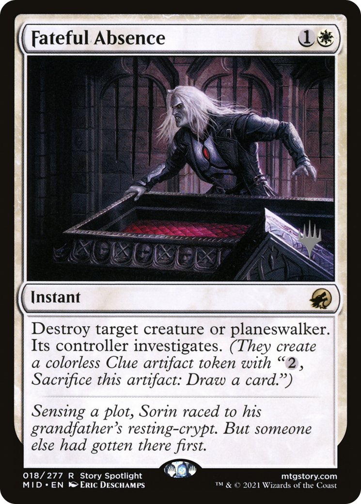 Fateful Absence (PPMID-18P) - Innistrad: Midnight Hunt Promos Foil