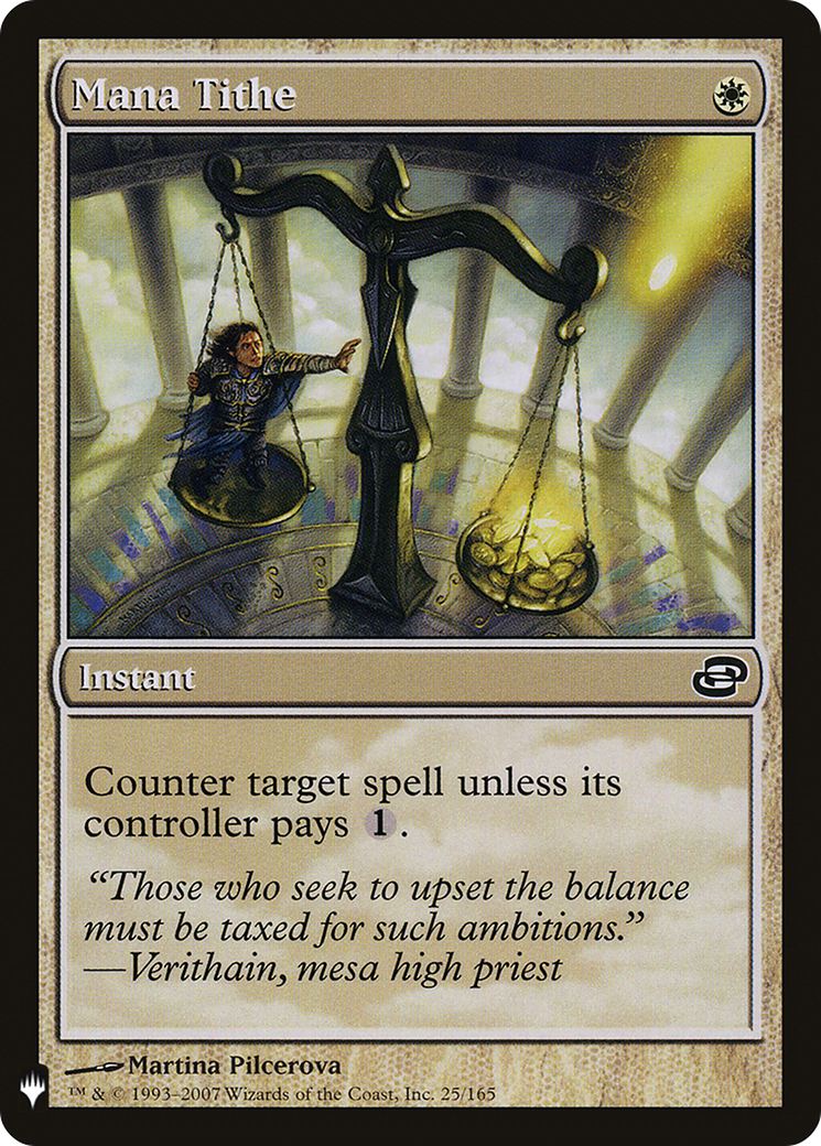 Mana Tithe (LIST-PLC-25) - The List: (colorshifted)