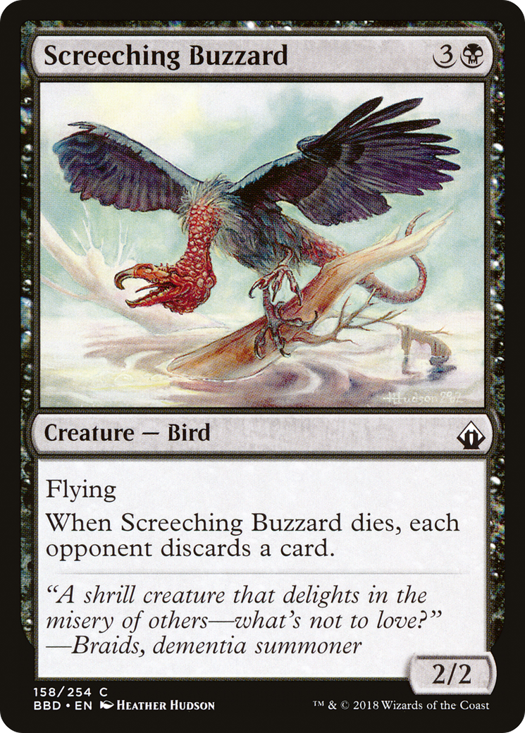 Screeching Buzzard (BBD-158) - Battlebond Foil