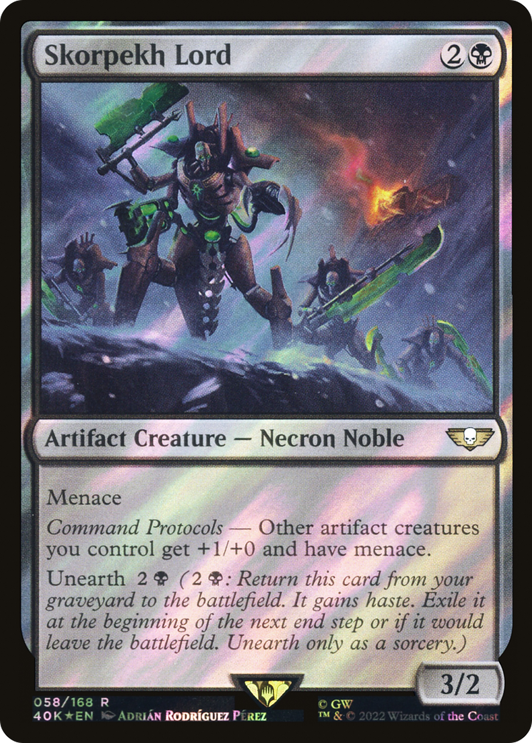 Skorpekh Lord (40K-58★) - Warhammer 40,000 Commander Foil