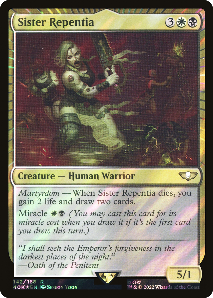 Sister Repentia (40K-142★) - Warhammer 40,000 Commander Foil