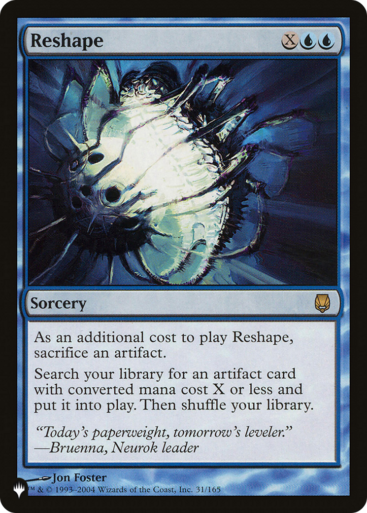 Reshape (LIST-DST-31) - The List