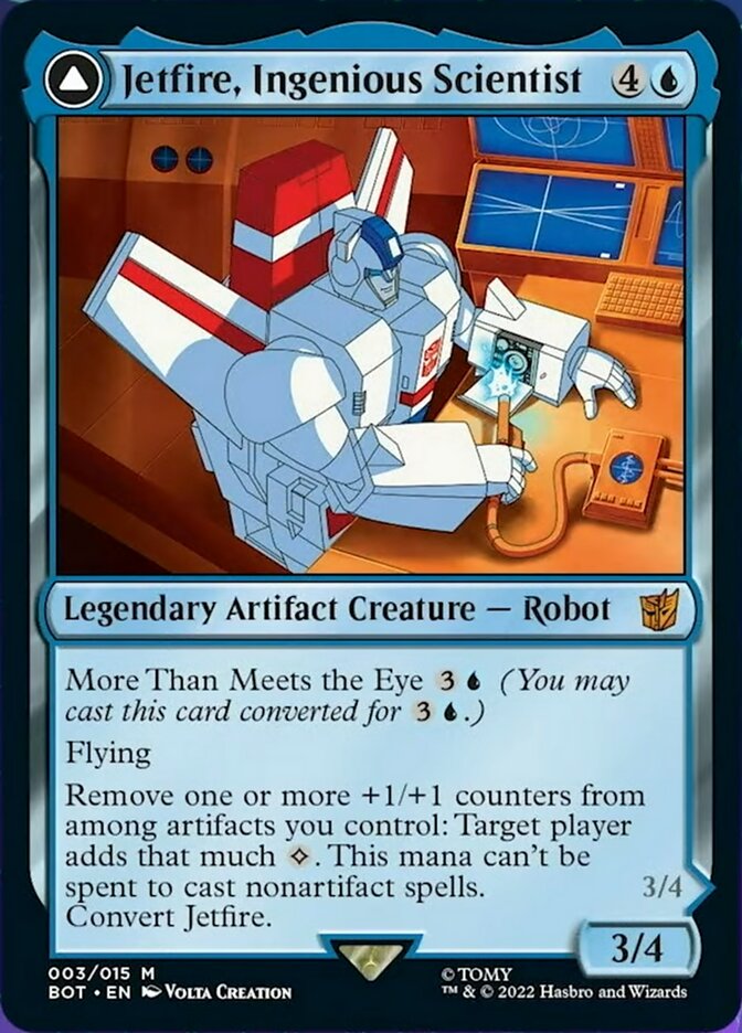 Jetfire, Ingenious Scientist // Jetfire, Air Guardian (BOT-003) - Transformers: (convertdfc)