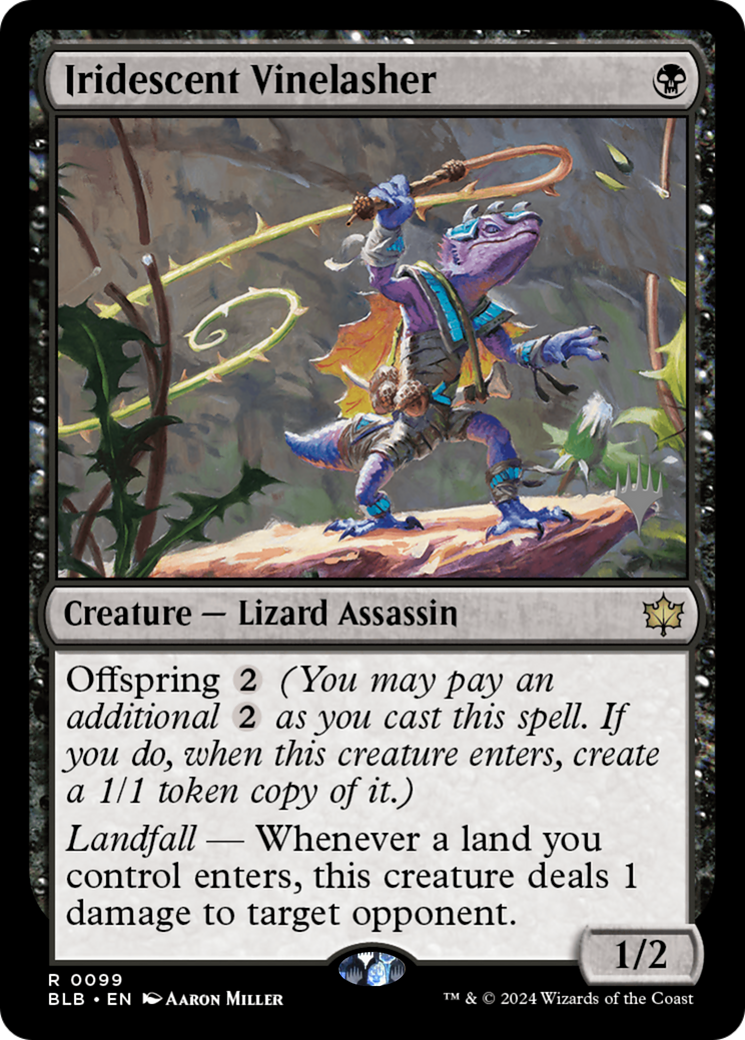 Iridescent Vinelasher (PPBLB-099) - Bloomburrow Promos