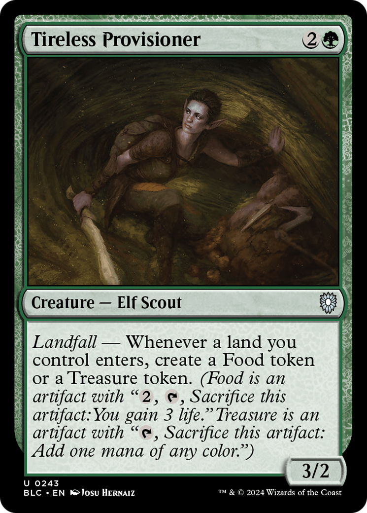 Tireless Provisioner (BLC-243) - Bloomburrow Commander
