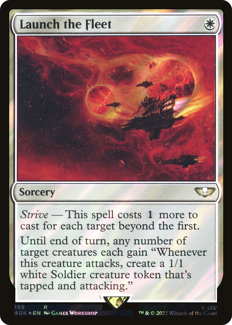 Launch the Fleet (40K-188★) - Warhammer 40,000 Commander Foil