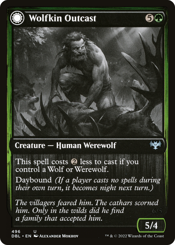 Wolfkin Outcast // Wedding Crasher (DBL-496) - Innistrad: Double Feature: (Double Faced Transform)