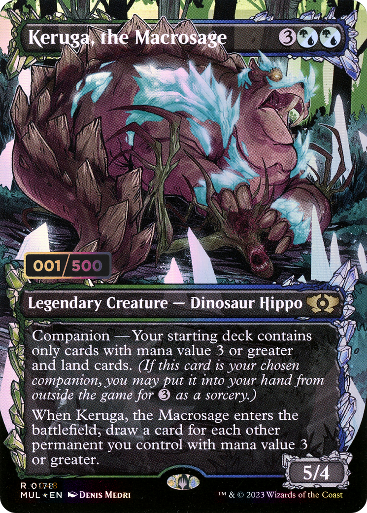 Keruga, the Macrosage (MUL-178) - Multiverse Legends: (Showcase) (Borderless) Foil