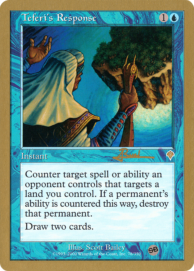Teferi's Response (WCD-AR78SB) - World Championship Decks 2001