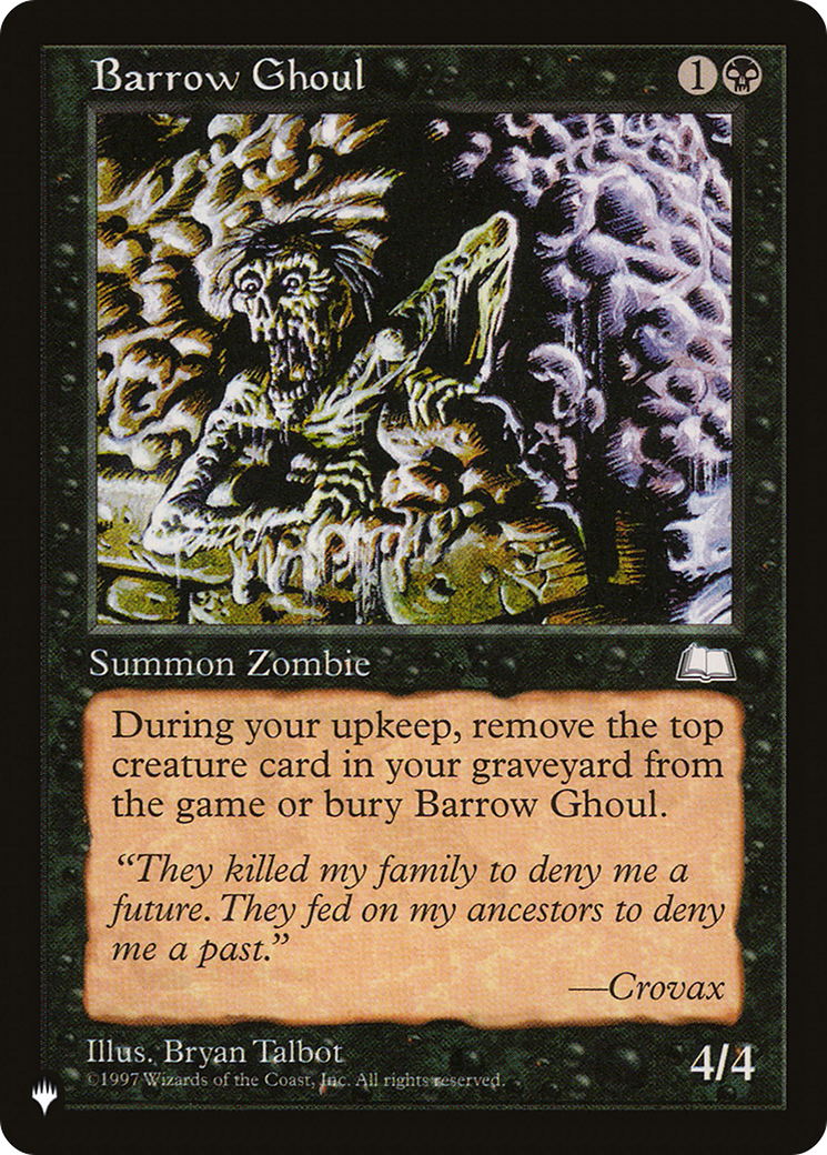 Barrow Ghoul (LIST-) - The List