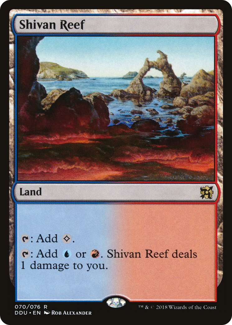 Shivan Reef (DDU-070) - Duel Decks: Elves vs. Inventors
