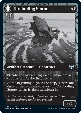 Foreboding Statue // Forsaken Thresher (DBL-523) - Innistrad: Double Feature: (Double Faced Transform) Foil