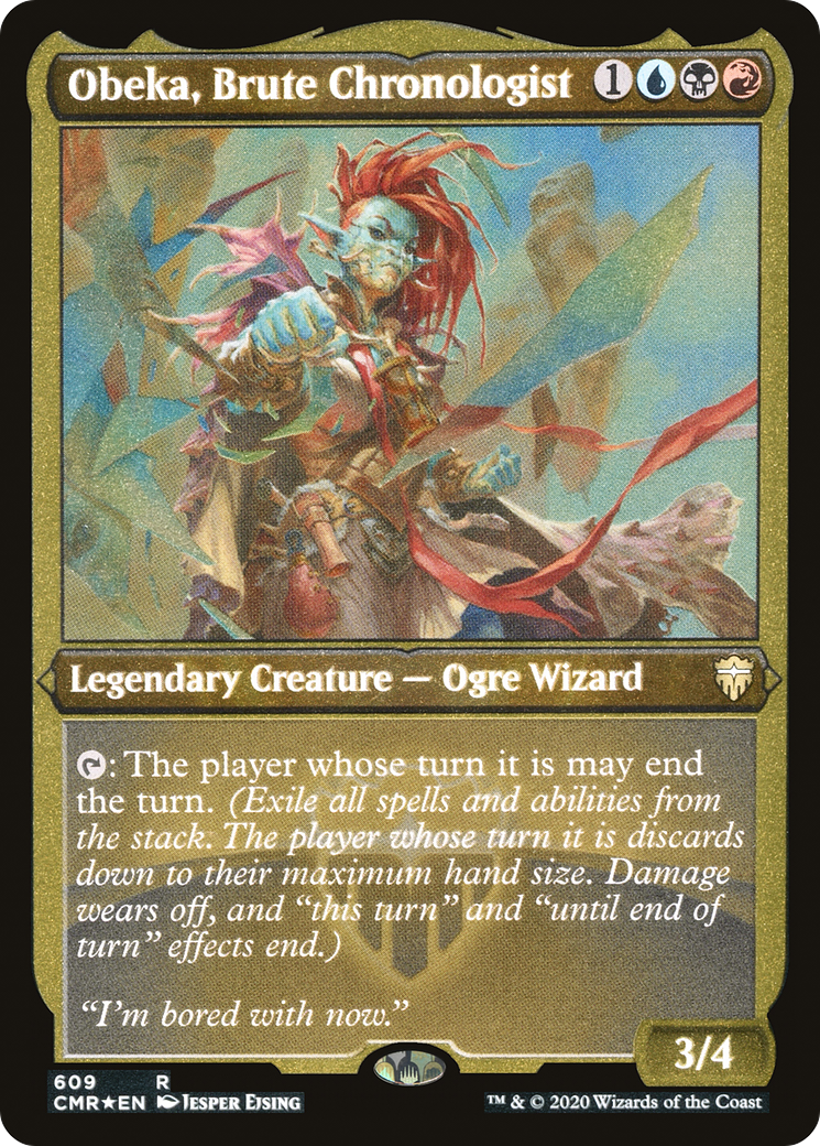 Obeka, Brute Chronologist (CMR-609) - Commander Legends Etched Foil