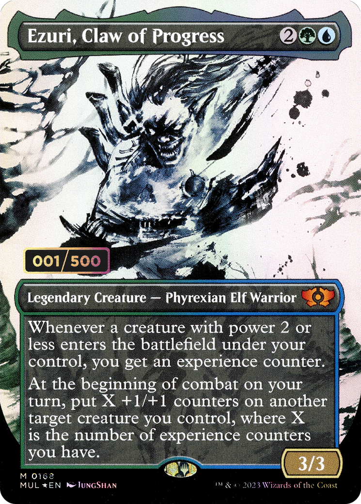 Ezuri, Claw of Progress (MUL-168) - Multiverse Legends: (Showcase) (Borderless) Foil