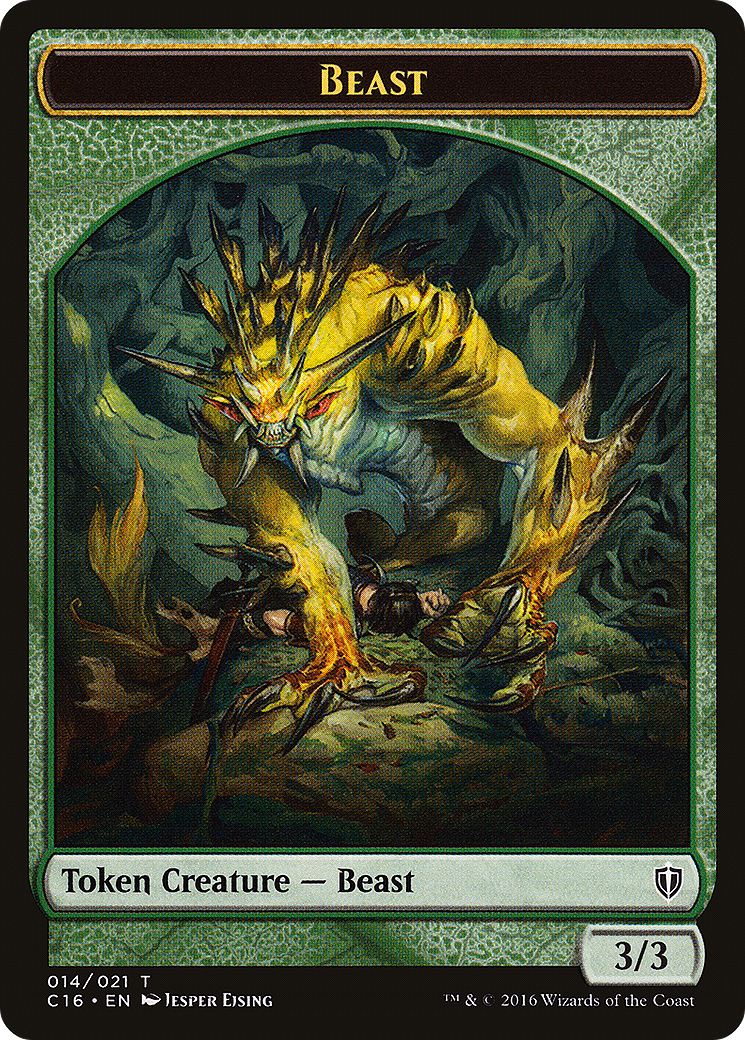 Beast (C16-014) - Commander 2016 Tokens