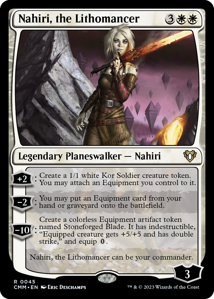 Nahiri, the Lithomancer (CMM-045) - Commander Masters Foil