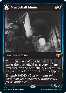 Mirrorhall Mimic // Ghastly Mimicry (DBL-335) - Innistrad: Double Feature: (Double Faced Transform)