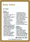 Brian Selden Decklist (WCD-) - World Championship Decks 1998