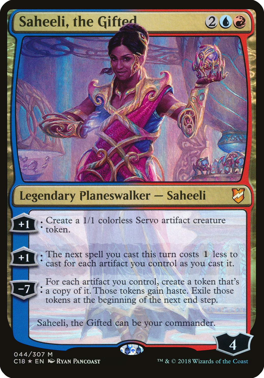 Saheeli, the Gifted (OVER-044) - Commander 2018 Oversized Foil