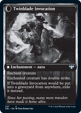 Twinblade Geist // Twinblade Invocation (DBL-307) - Innistrad: Double Feature: (Double Faced Transform)