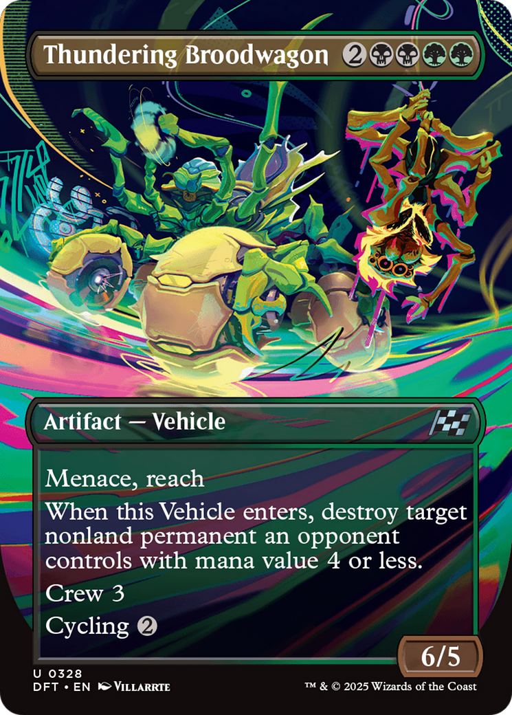 Thundering Broodwagon (DFT-328) - Aetherdrift (Borderless) Foil