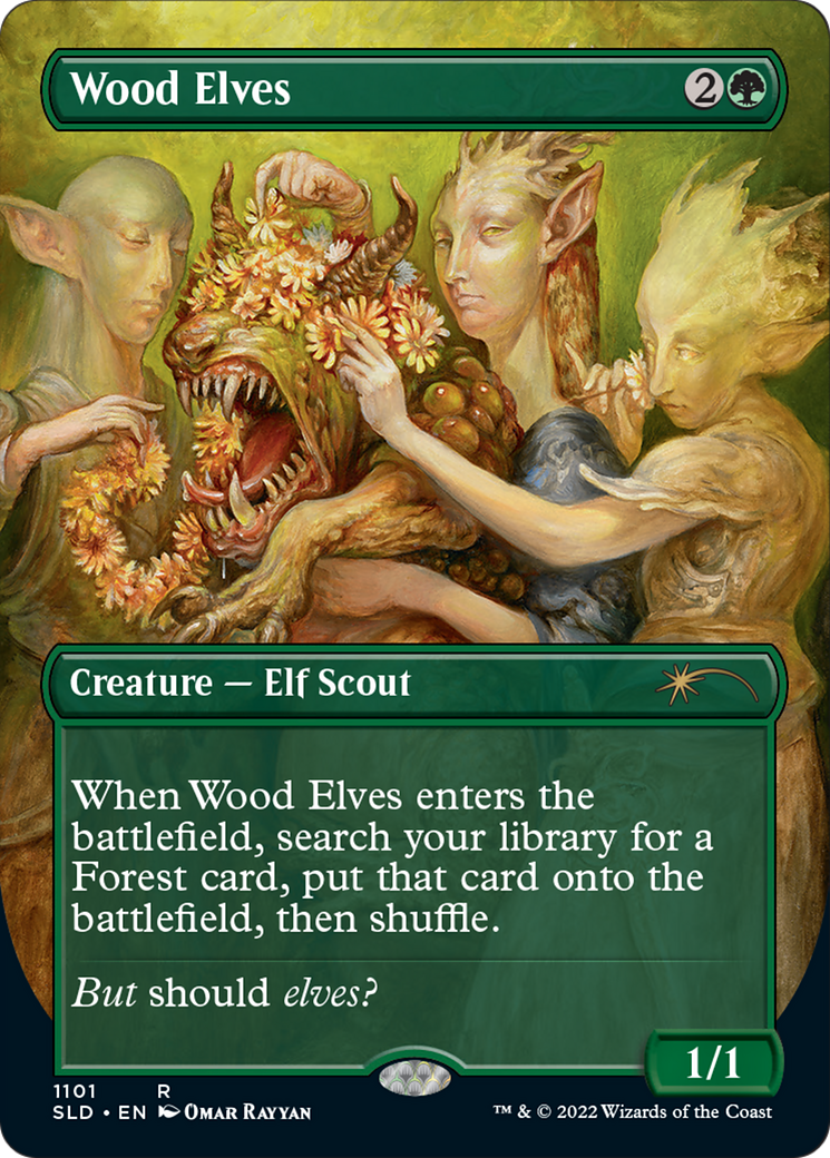 Wood Elves (SLD-1101) - Secret Lair Drop (Borderless)