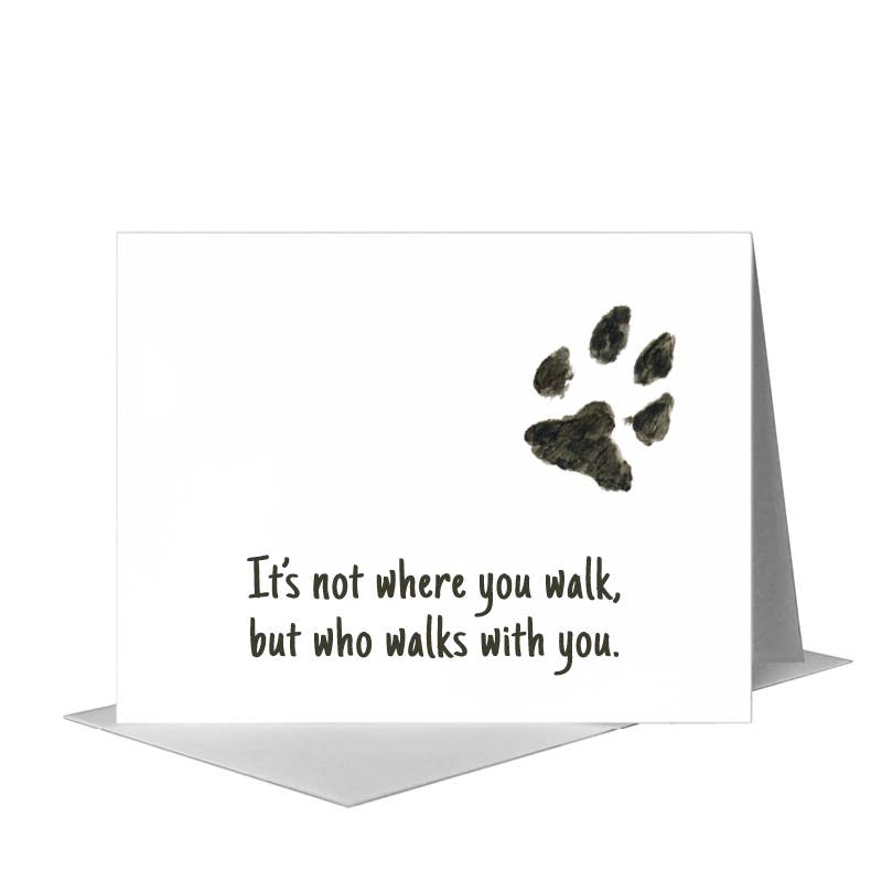 Dog Paw, Greeting Card (#8355E)