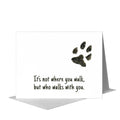 Dog Paw, Greeting Card (#8355E)