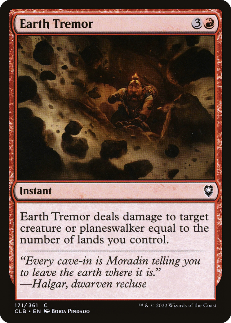 Earth Tremor (CLB-171) - Commander Legends: Battle for Baldur's Gate