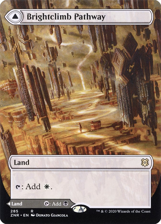Brightclimb Pathway // Grimclimb Pathway (ZNR-285) - Zendikar Rising: (Showcase) (Borderless)
