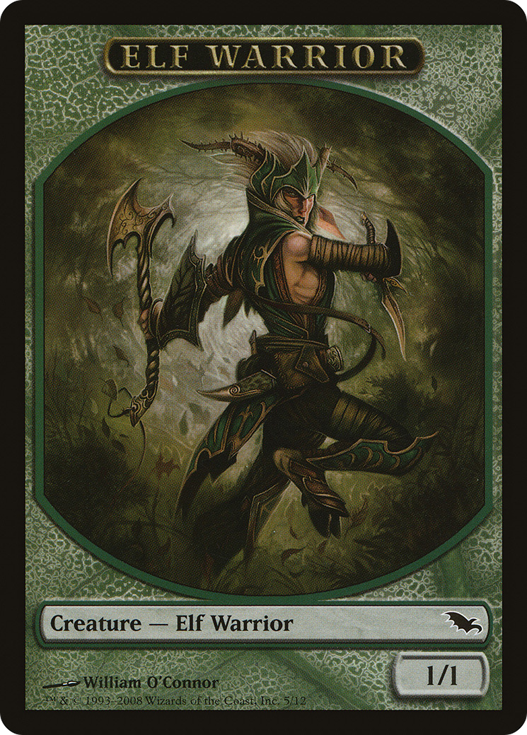 Elf Warrior (SHM-005) - Shadowmoor Tokens