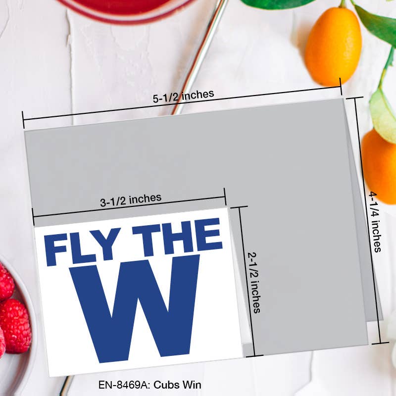 Cubs Win, Greeting Card (#8469A)