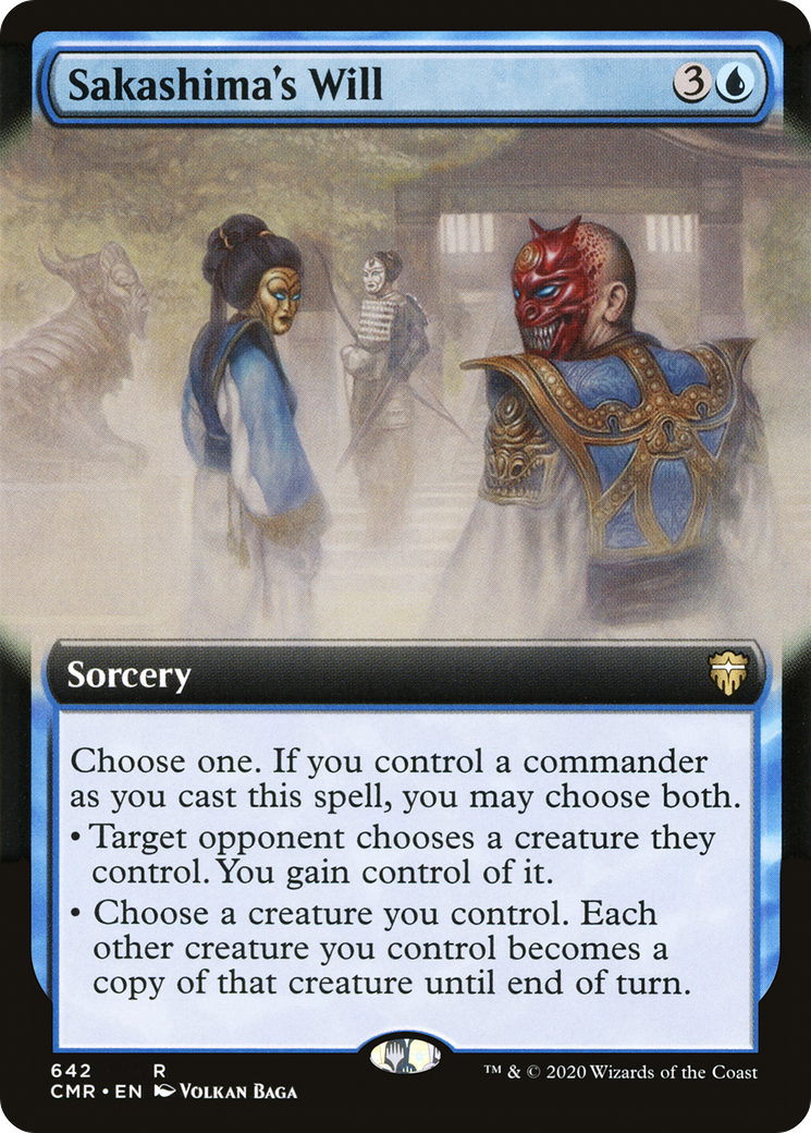Sakashima's Will (CMR-642) - Commander Legends: (Extended Art)